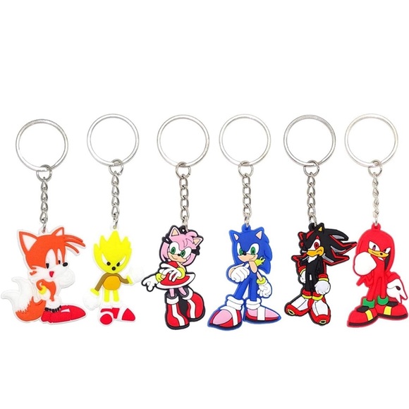 NIP 3 pk Sonic & Friends keychain/bag charm (set for buy now) - Picture 2 of 3